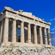 Parthenon temple in Acropolis at Athens, Greece - travel background