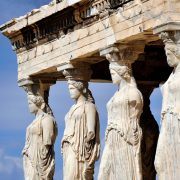 Caryatides at Acropolis, Athens, Greece